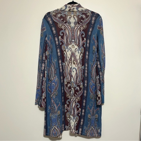Chico’s Scroll Print Open Front Cardigan XXL - Picture 5 of 8